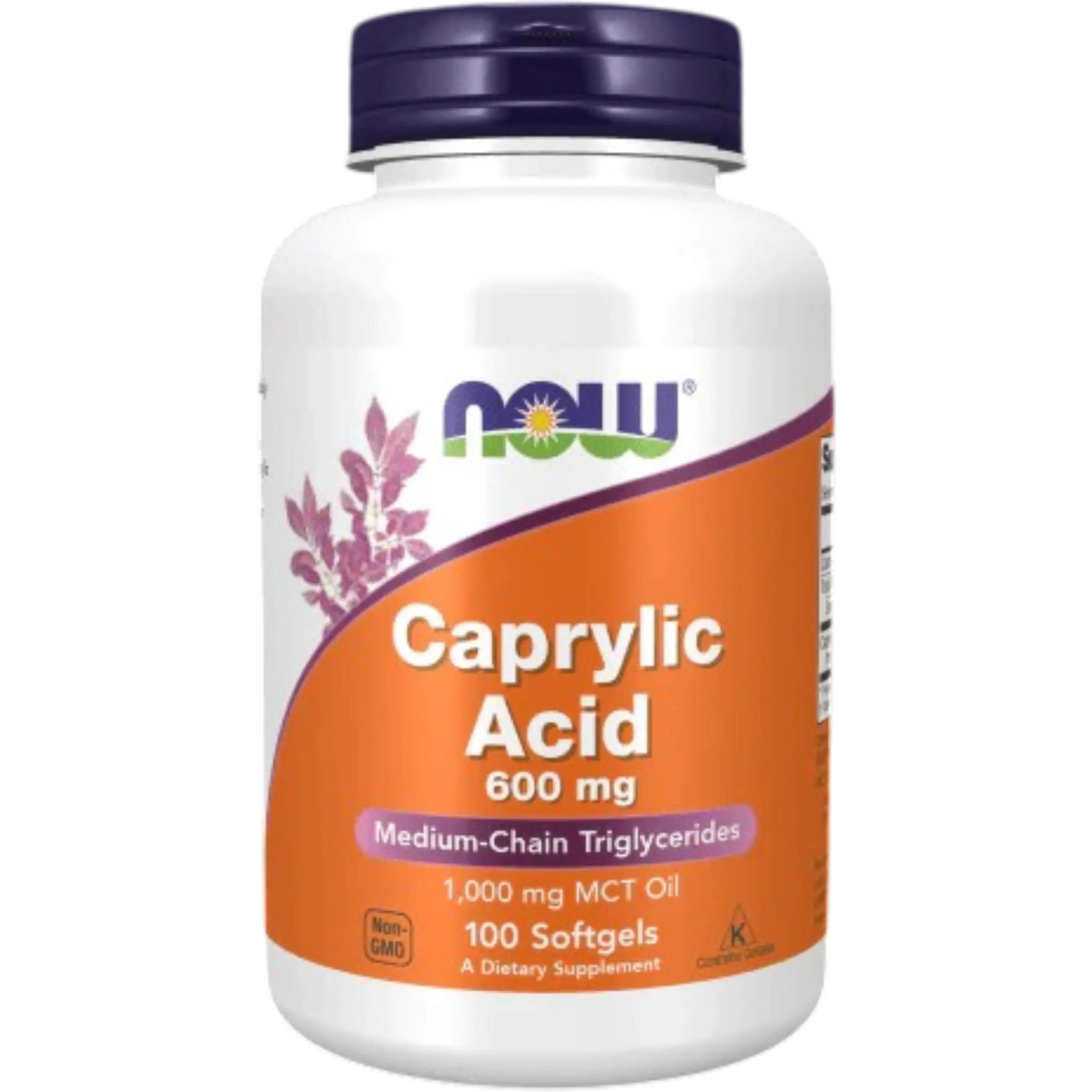 Now Foods, Ácido Caprílico 600 mg (100 softgels)