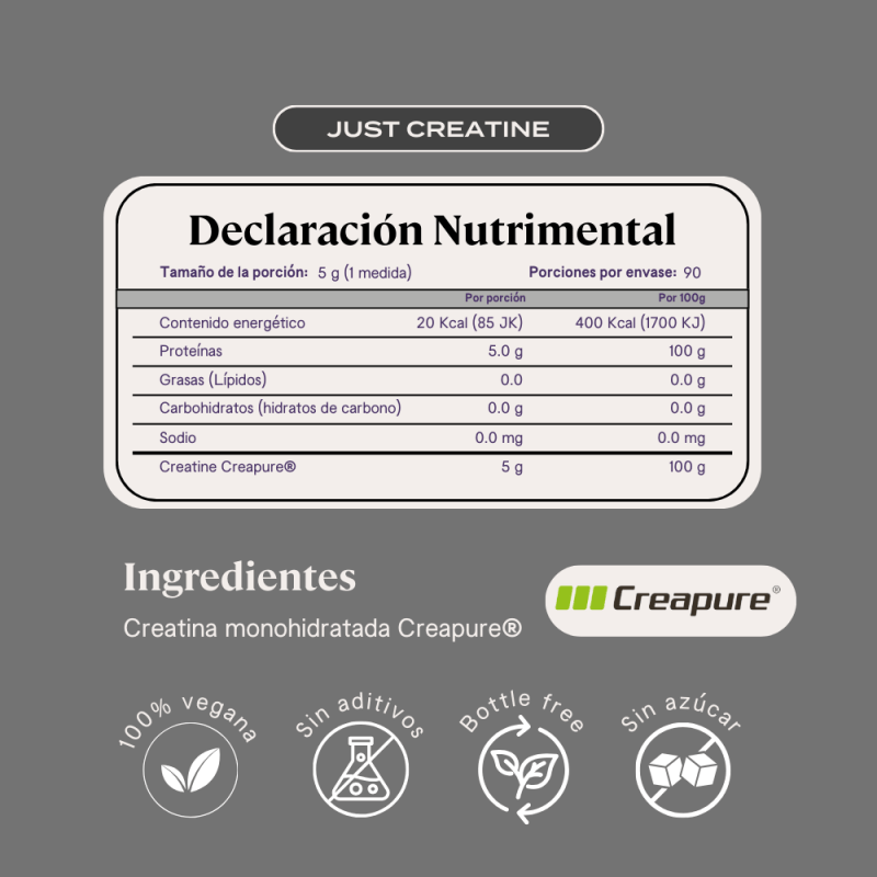 Bfit Bfit, Creatina Monohidratada Just Creatine Creapure® (90 porciones)