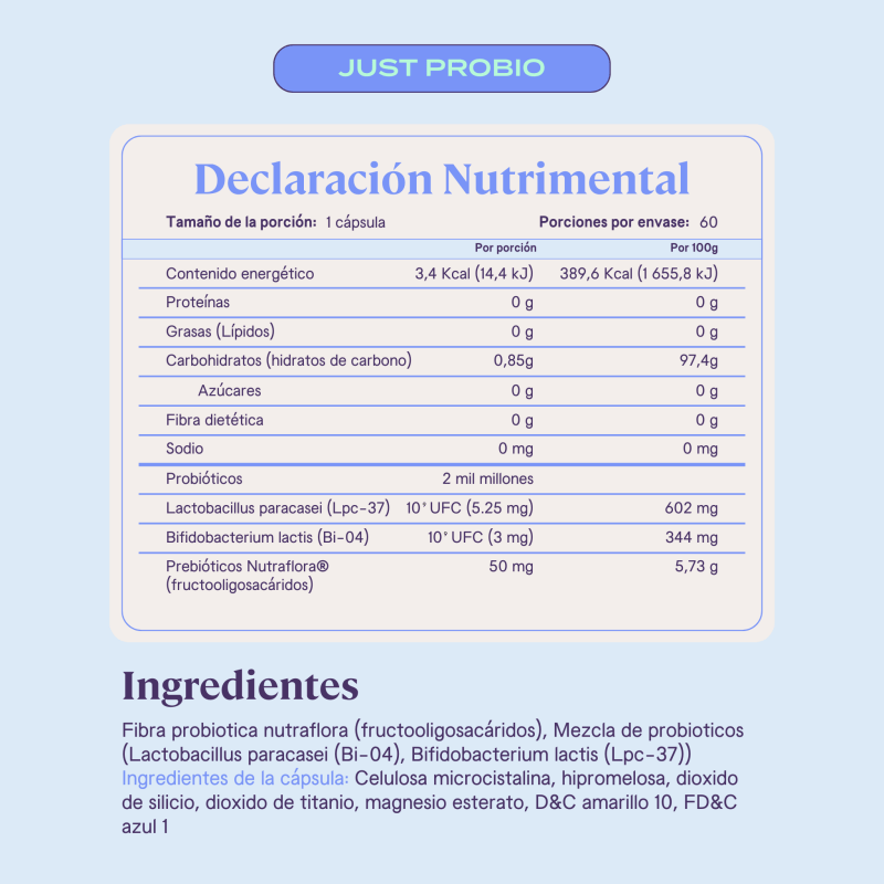 Bfit Bfit, Just Probio DuoCap (60 cápsulas)