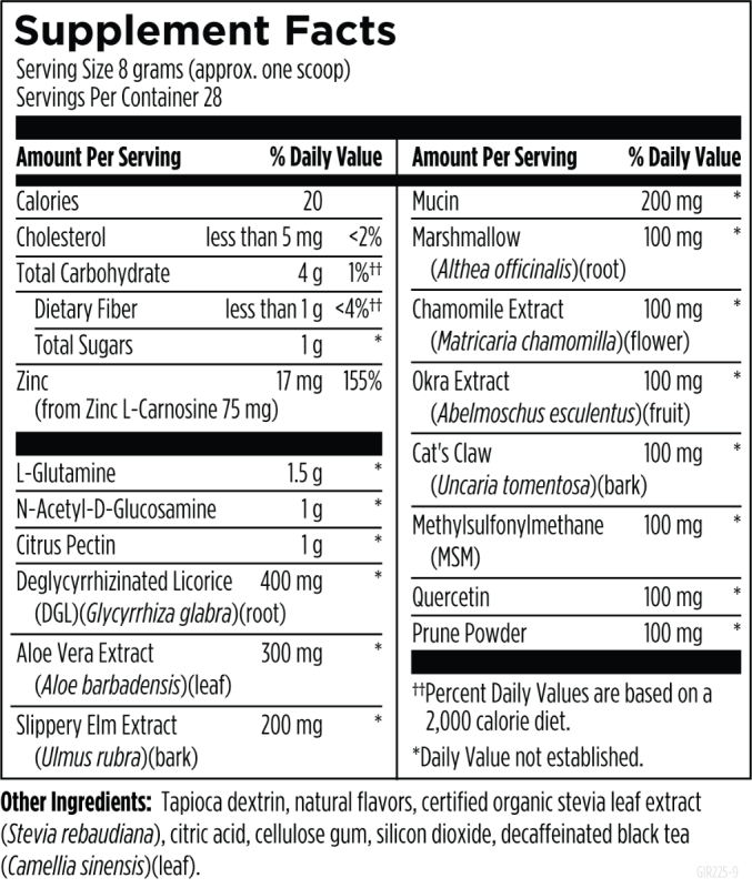 Designs for Health Suplementos Designs for Health, Gi Revive® Soporte Gastro Intestinal en Polvo (8 oz/ 225 g)