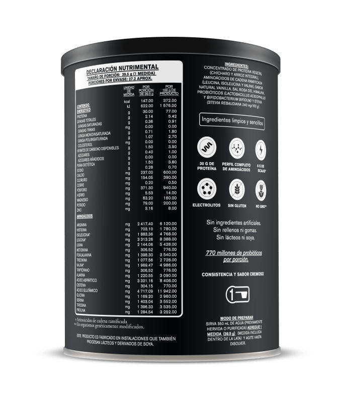 HABITS Suplementos , Deportes Habits, Proteína para Alto Rendimiento 1078 g (Vainilla)