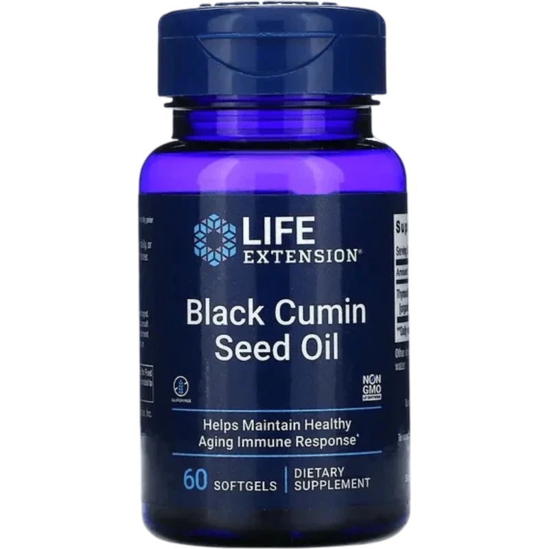 LIFE EXTENSION Herbal Life Extension, Aceite de Semilla de Comino Negro (60 cápsulas)