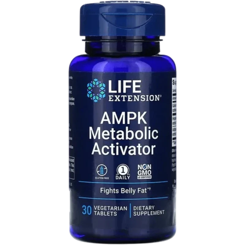 LIFE EXTENSION Suplemento Longevidad Life Extension, Activador Metabólico de la AMPK (30 tabletas)
