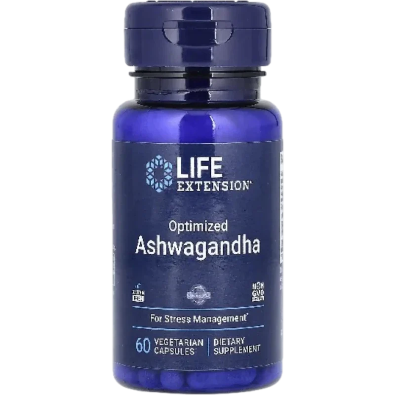 LIFE EXTENSION Suplementos Life Extension, Ashwagandha Optimizada 125 mg (60 cápsulas)