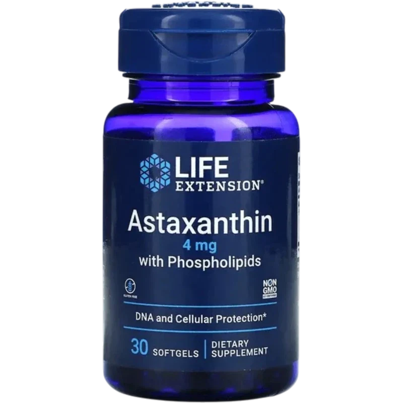 LIFE EXTENSION Suplementos Life Extension, Astaxantina con Fosfolípidos 4 mg (30 softgels)