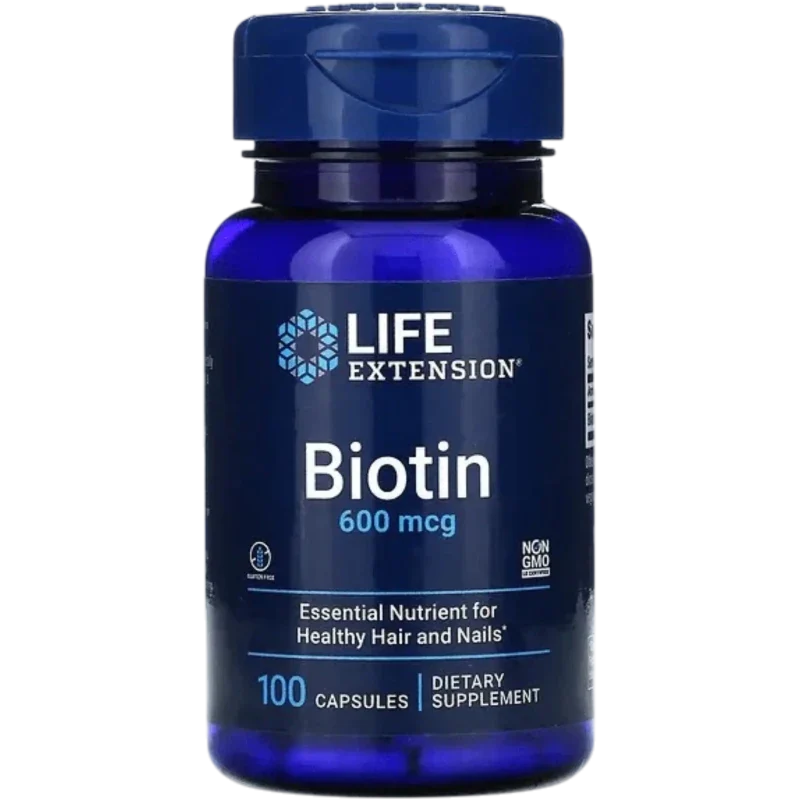 LIFE EXTENSION Suplementos Life Extension, Biotina 600 mcg (100 cápsulas)