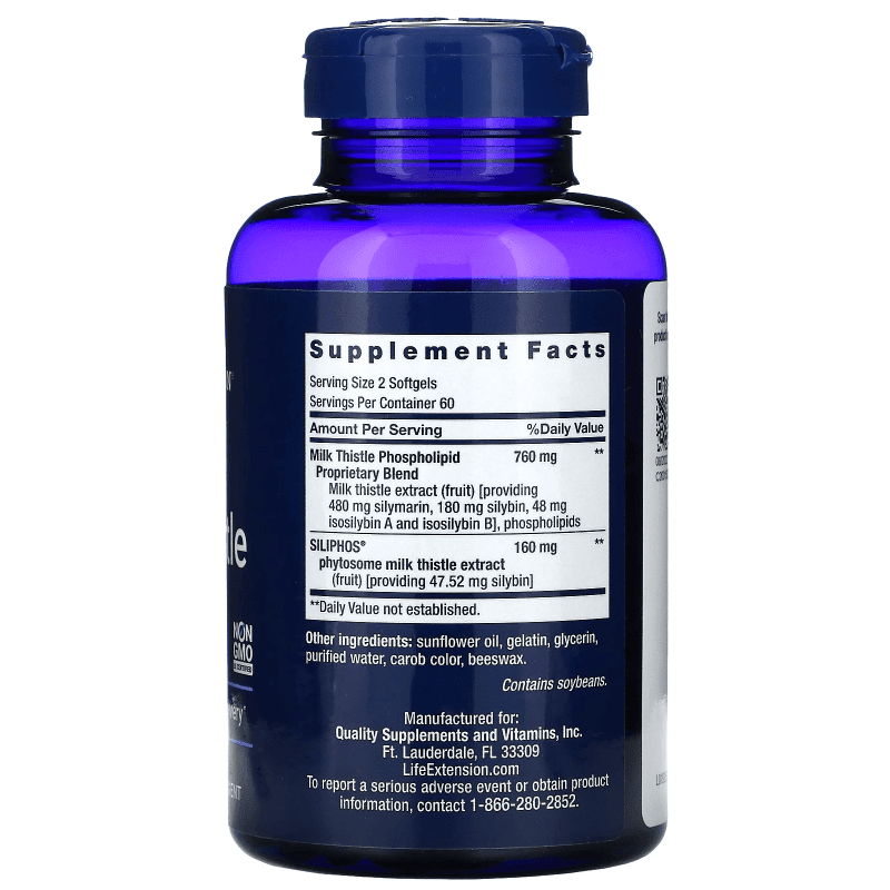 LIFE EXTENSION SUPLEMENTO Life Extension, Cardo Mariano Avanzado (120 softgels)
