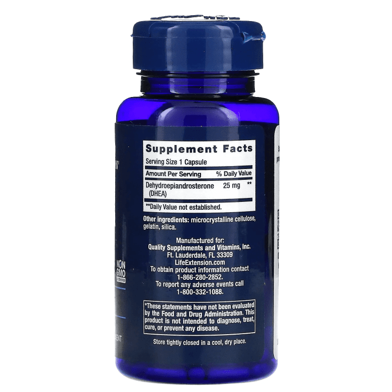 LIFE EXTENSION SUPLEMENTOS Life Extension, DHEA 25 mg (100 cápsulas)