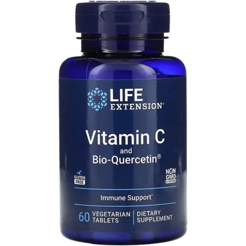 LIFE EXTENSION Vitamina Life Extension, Fitosoma de Vitamina C y Bio-Quercetina (60 tabletas)