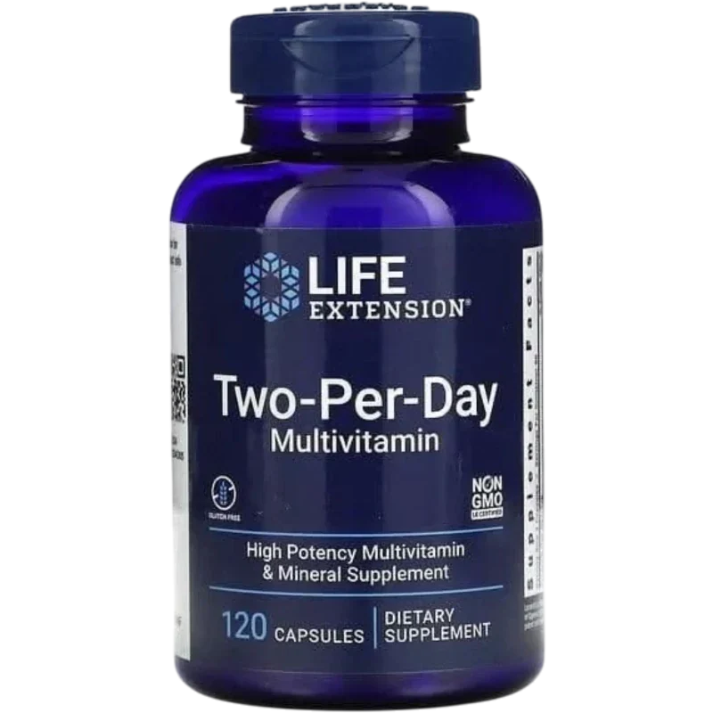 LIFE EXTENSION Vitamina Life Extension, Multivitamínico Two-Per-Day (120 tabletas)