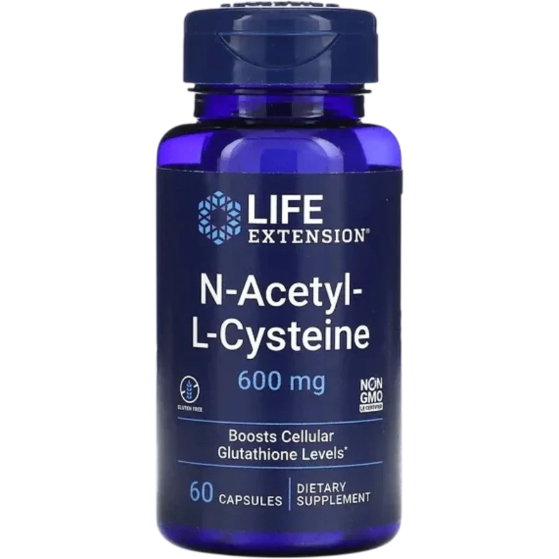 LIFE EXTENSION Aminoácido Life Extension, NAC 600 mg (60 cápsulas)