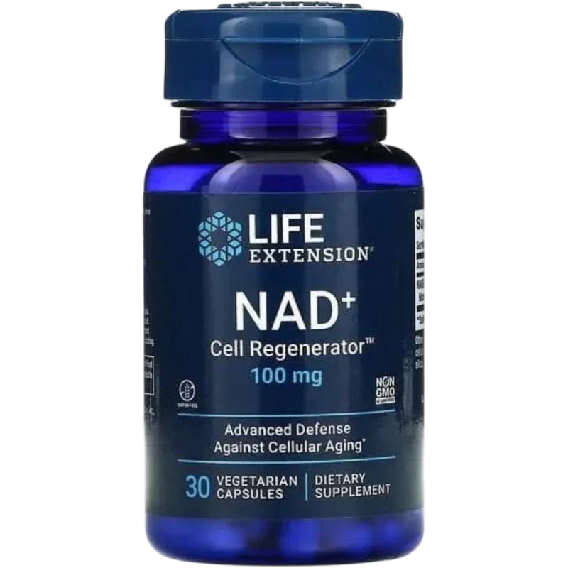 LIFE EXTENSION Suplemento Longevidad Life Extension, NAD+ Regenerador Celular 100 mg (30 cápsulas)