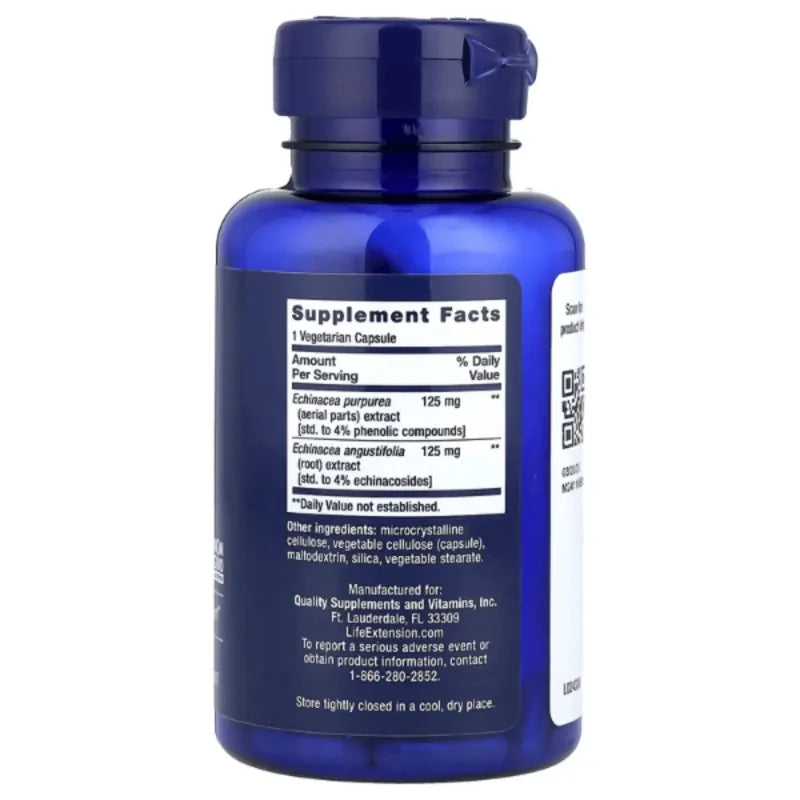 LIFE EXTENSION Suplementos Life Extension, Equinacea Elite (60 caps vegs)