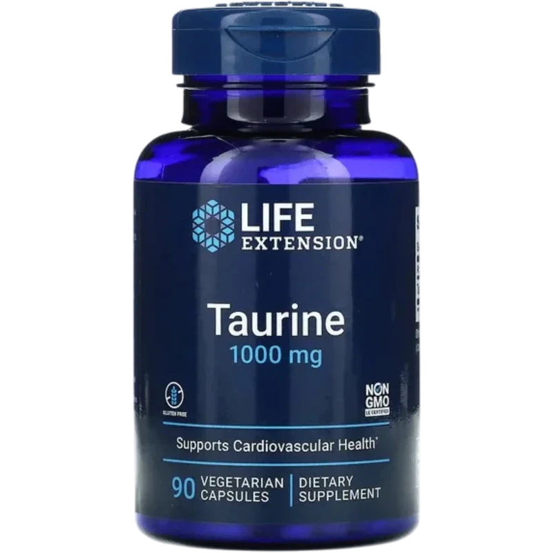 LIFE EXTENSION Aminoácido Life Extension, Taurina 1,000 mg (90 cápsulas)