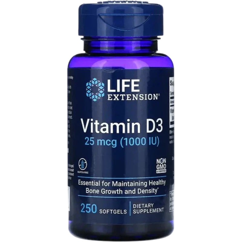 LIFE EXTENSION Vitamina Life Extension, Vitamina D-3 1,000 UI (250 softgels)