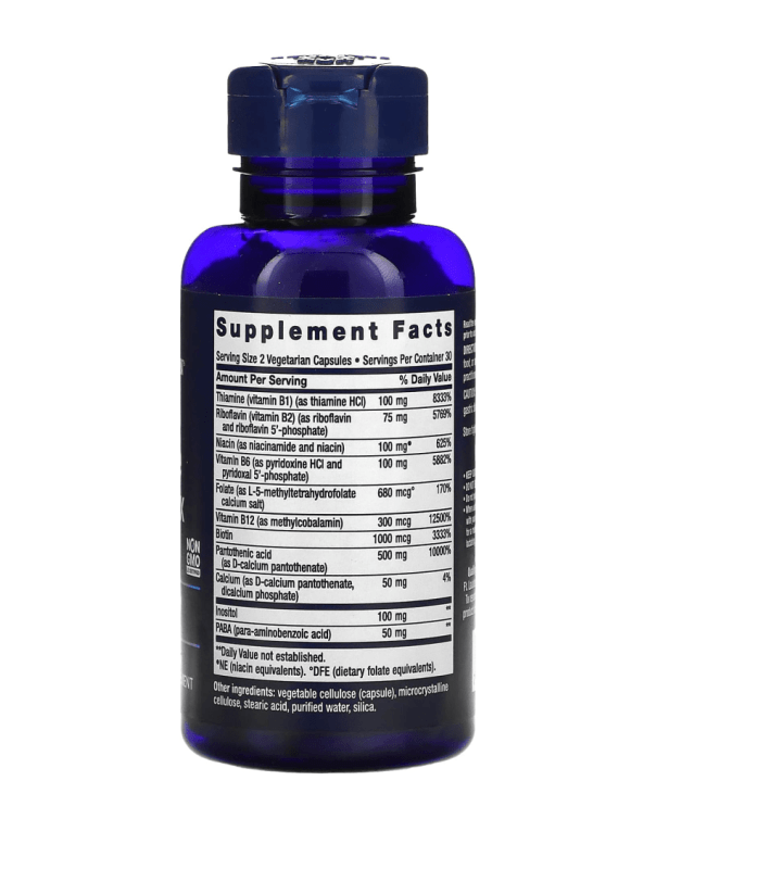 LIFE EXTENSION Vitaminas y complementos Life Extension, Complejo B Completo Bioactivo (60 cápsulas)