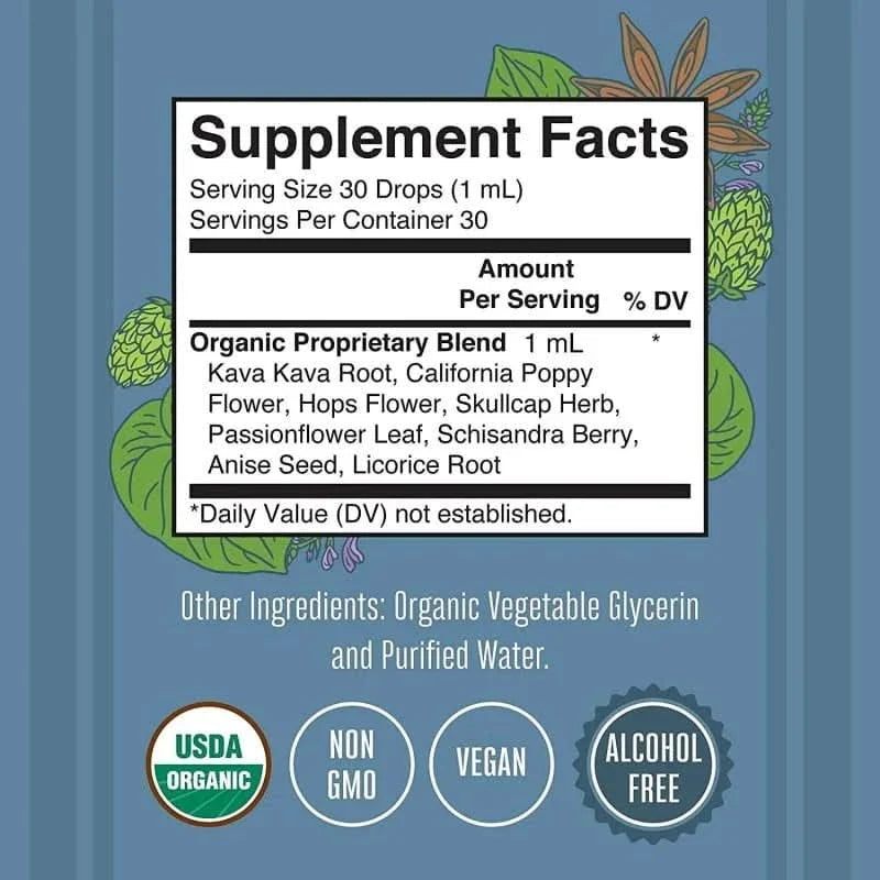 MARY RUTH'S SUPLEMENTO Mary Ruth's, Calmantes de Kava Orgánica (1 fl oz/30 ml)