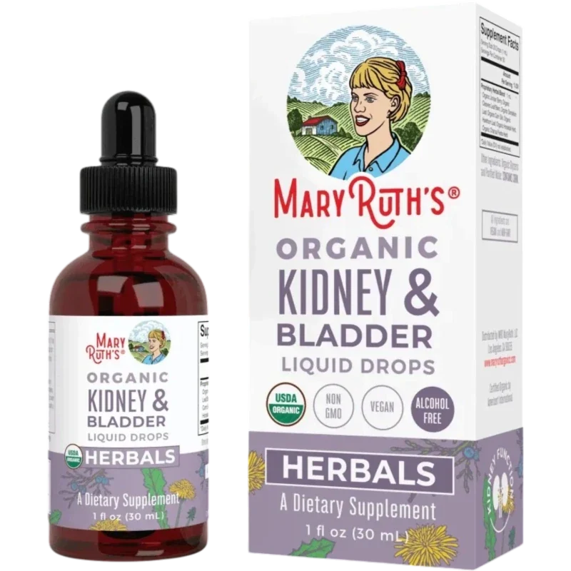 MARY RUTH'S Herbal Mary Ruth's, Gotas Herbales Orgánicas para Riñón y Vejiga (1 fl oz/30 ml)