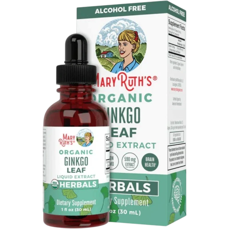 MARY RUTH'S Herbal Mary Ruth's, Hojas de Ginkgo Orgánicas (1 fl oz/30 ml)