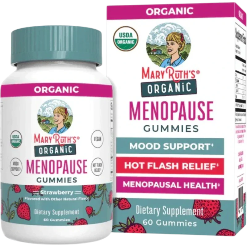 MARY RUTH'S Vitamina Mary Ruth's, Menopausia Sabor Fresa (60 gomitas)