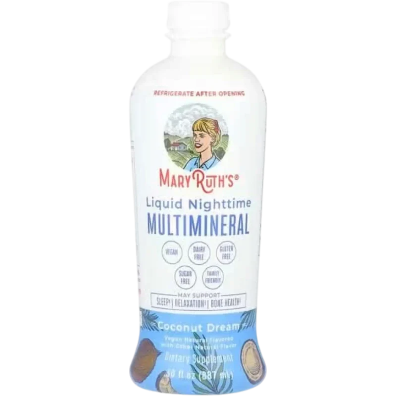 MARY RUTH'S Vitamina Mary Ruth's, Multimineral Nocturno Sabor Coco (30 fl oz/887 ml)