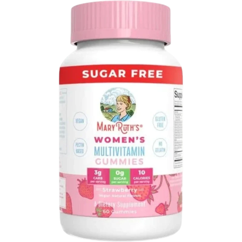 MARY RUTH'S Vitamina Mary Ruth's, Multivitamínico para Mujeres Sabor Fresa (60 gomitas)