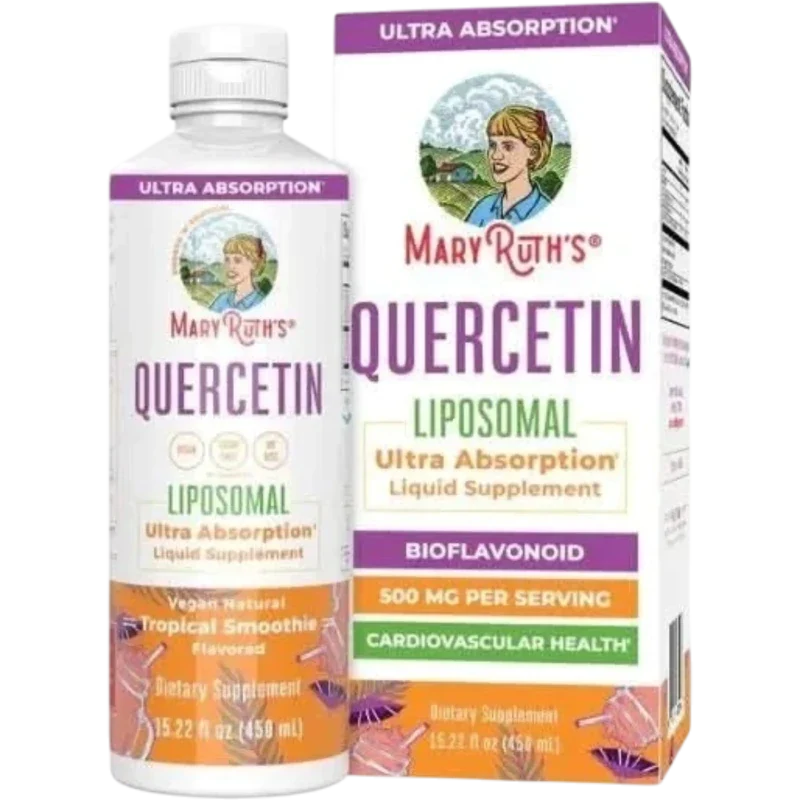 MARY RUTH'S Herbal Mary Ruth's, Quercetina Liposomal Sabor Tropical Smoothie (15.22 fl oz/ 450 ml)