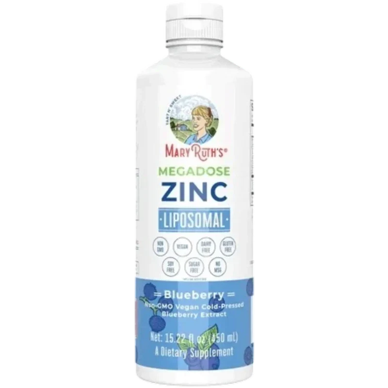 MARY RUTH'S Mineral Mary Ruth's, Zinc Liposomal Sabor Mora Azul (450 ml)