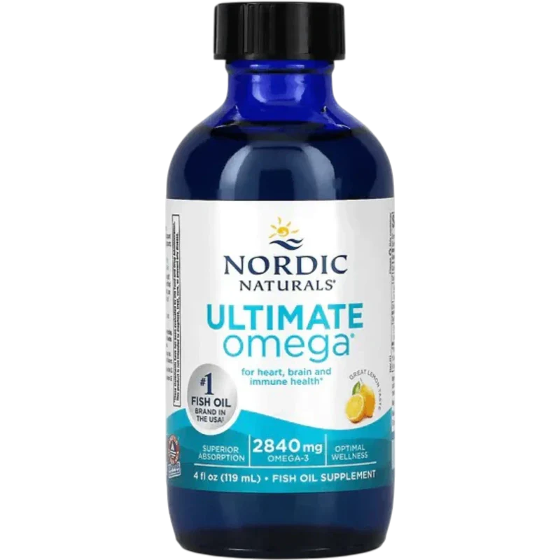 NORDIC NATURALS Omega Nordic Naturals, Ultimate Omega 2,840 mg Sabor Limón (4 fl oz /119 ml)