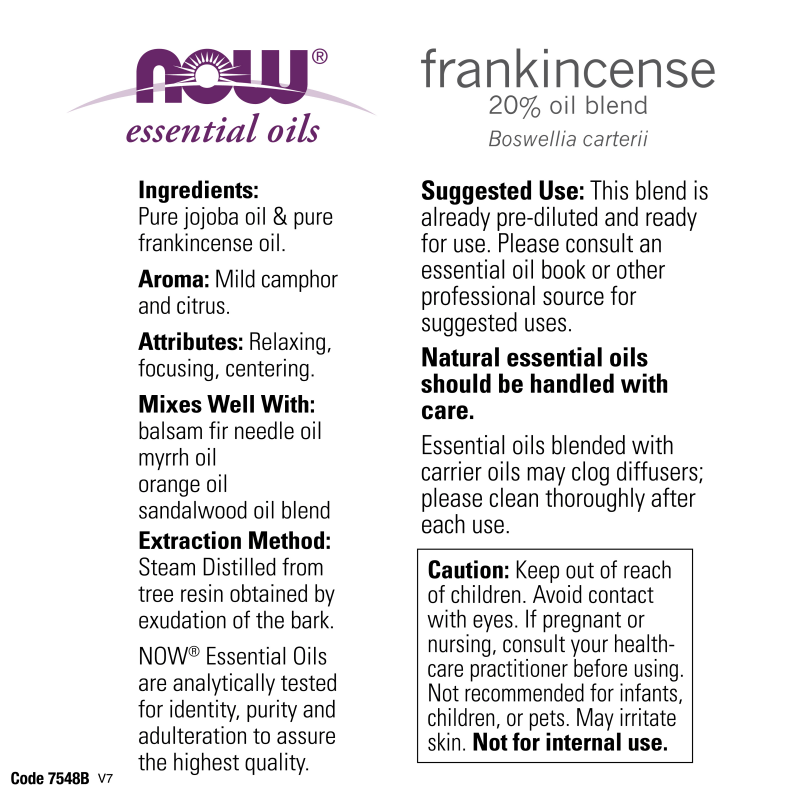 NOW Aceites Esenciales Now Foods, Aceite de Incienso (1 fl oz/30 ml)