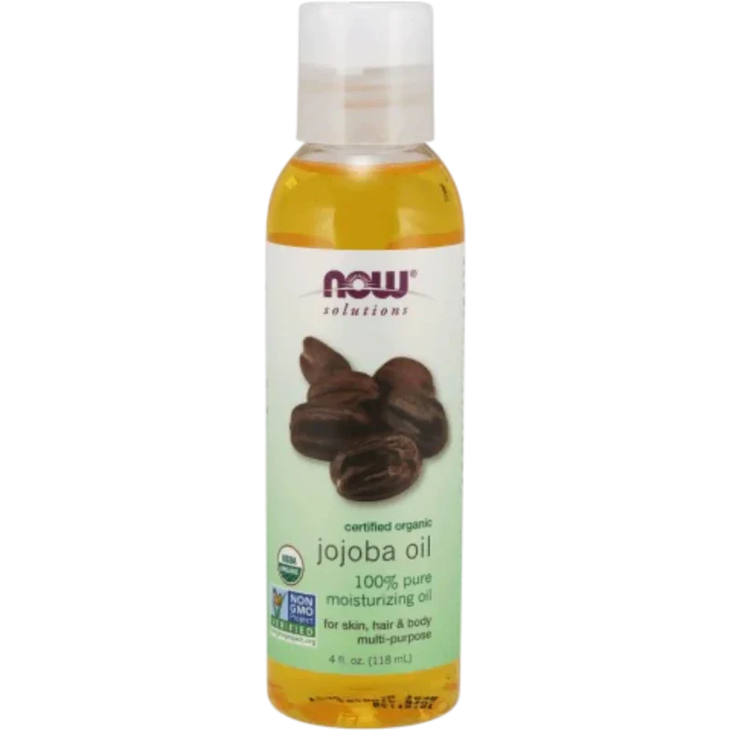 NOW Cabello y Uñas Now Foods, Aceite de Jojoba Orgánico (4 fl oz/118 ml)