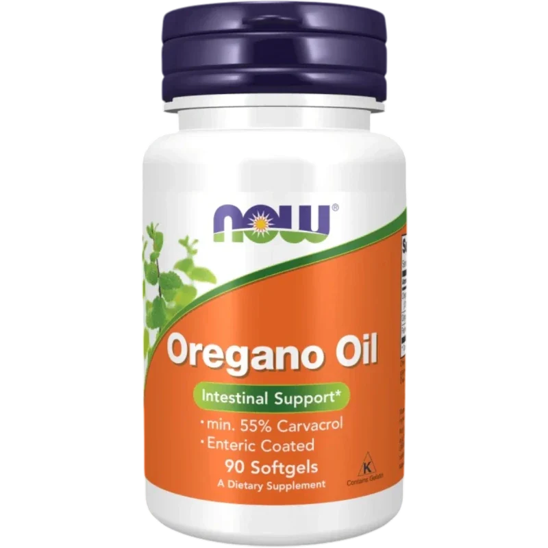 NOW Herbal Now Foods, Aceite de Orégano 181 mg (90 sofgtels)