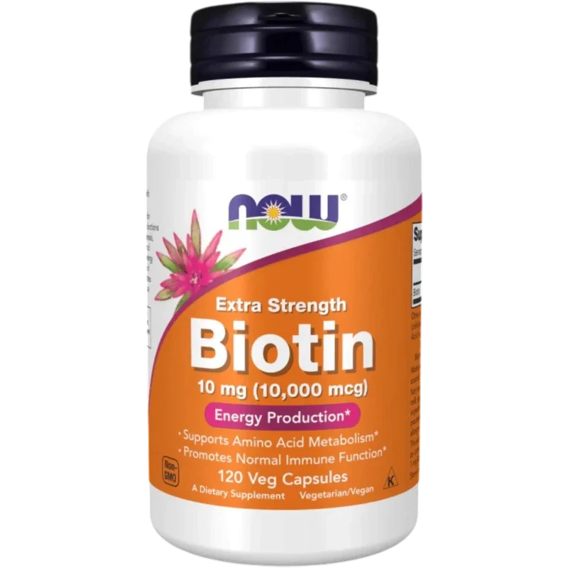 NOW Suplementos Now Foods, Biotina 10 mg (120 cápsulas)