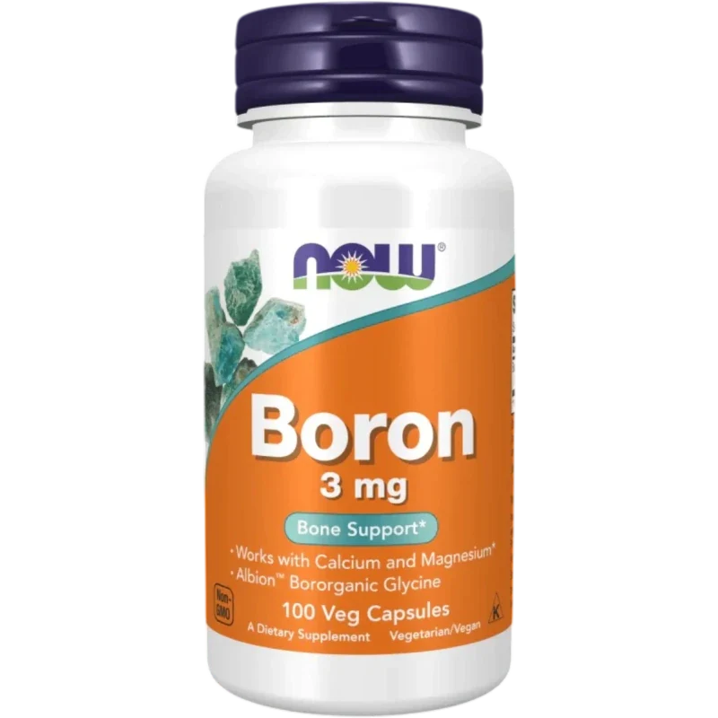NOW Suplementos Now Foods, Boro 3 mg (100 cápsulas)