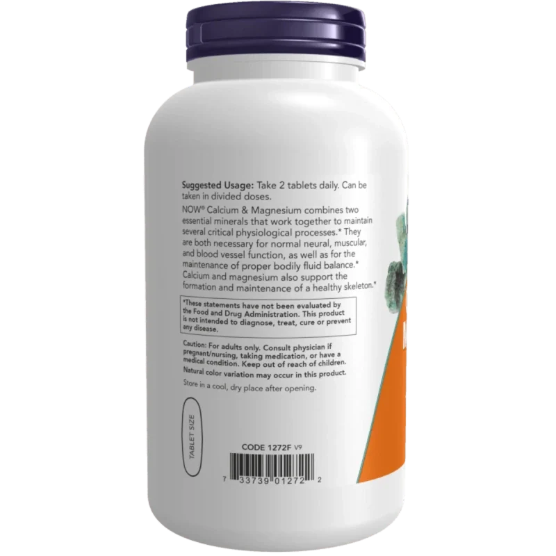 NOW Suplementos Now Foods, Calcio y Magnesio (250 tabletas)