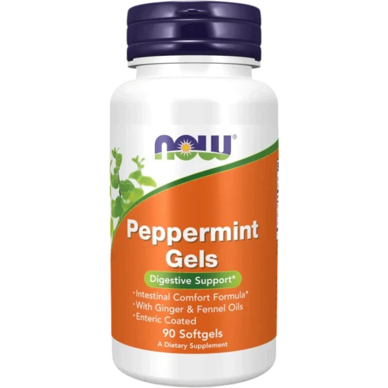 NOW Vitamina Now Foods, Cápsulas de Gel de Menta (90 softgels)
