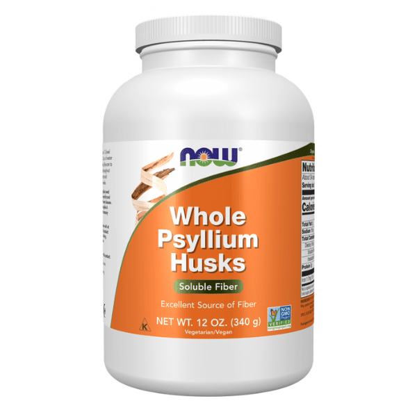 NOW Suplementos Now Foods, Cascaras de Psyllium Enteras (12 oz 340gr)
