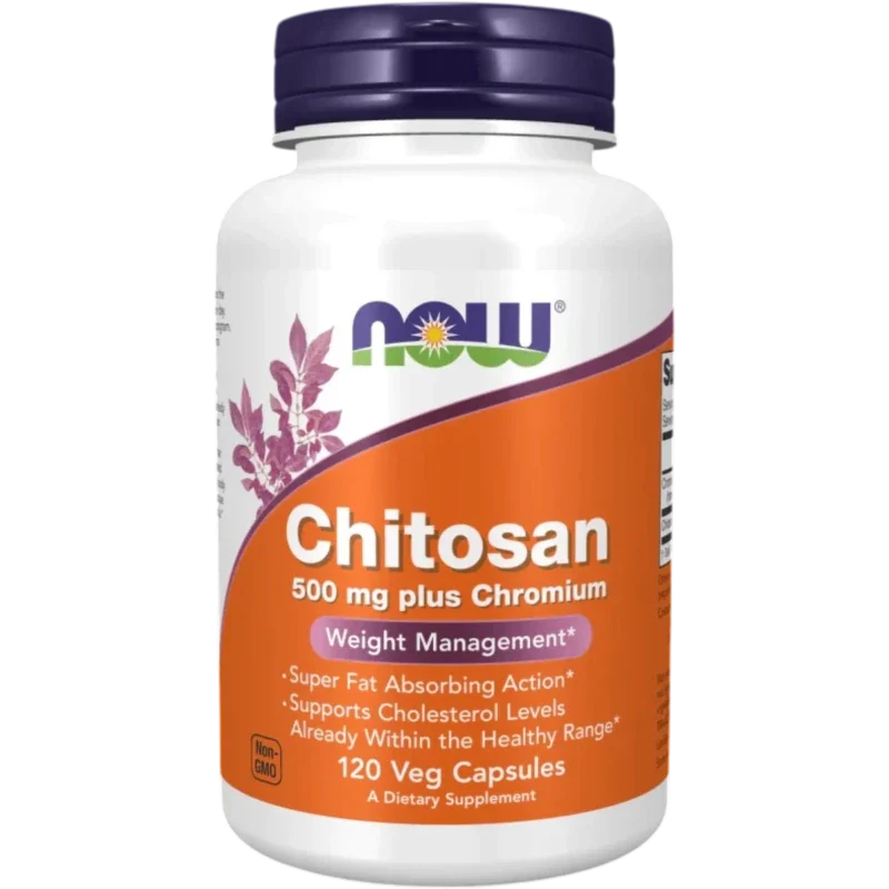 NOW Suplementos Now Foods, Chitosan con Cromo 500 mg (120 cápsulas)