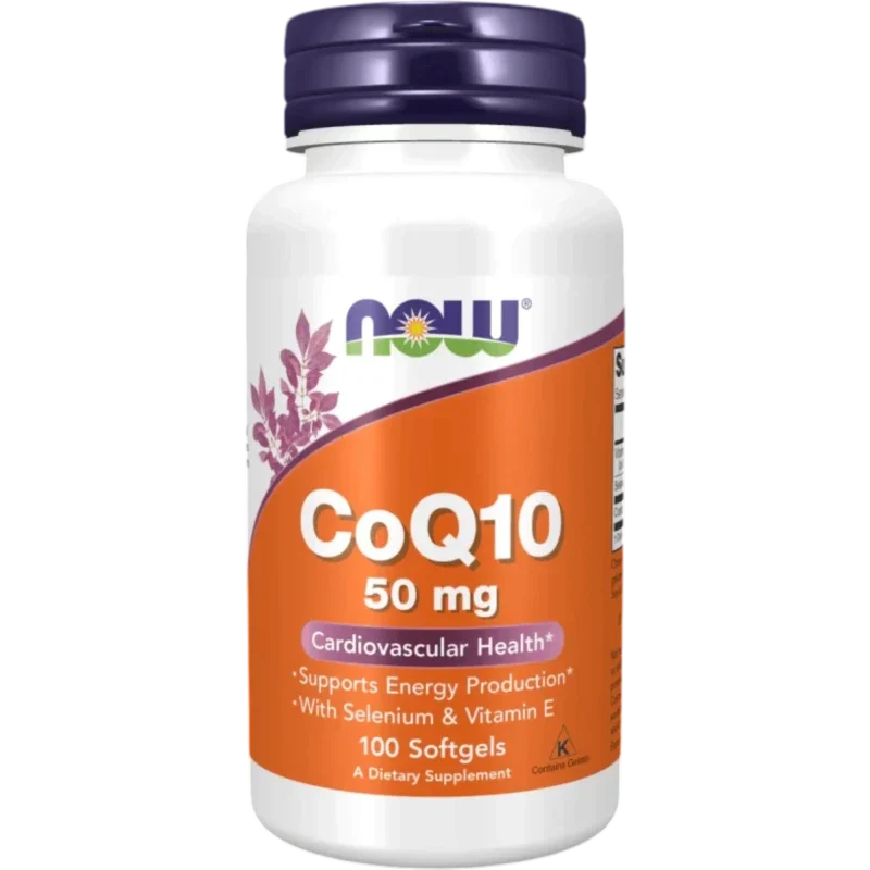NOW Suplemento Hormonal Now Foods, CoQ10 50 mg (100 softgels)