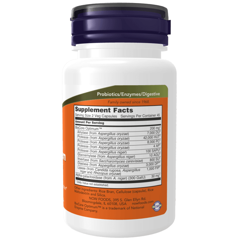 NOW SUPLEMENTOS Now Foods, Enzimas Digestivas Espectro Completo (90 cápsulas)
