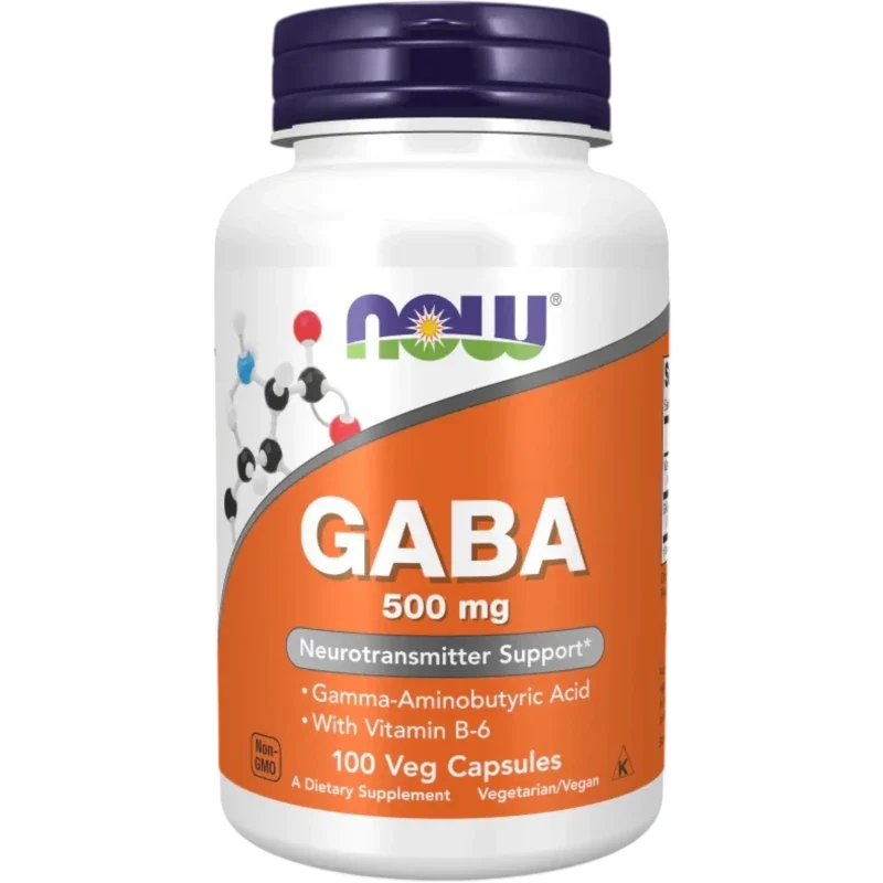 NOW Aminoácido Now Foods, GABA 500 mg (100 cápsulas)