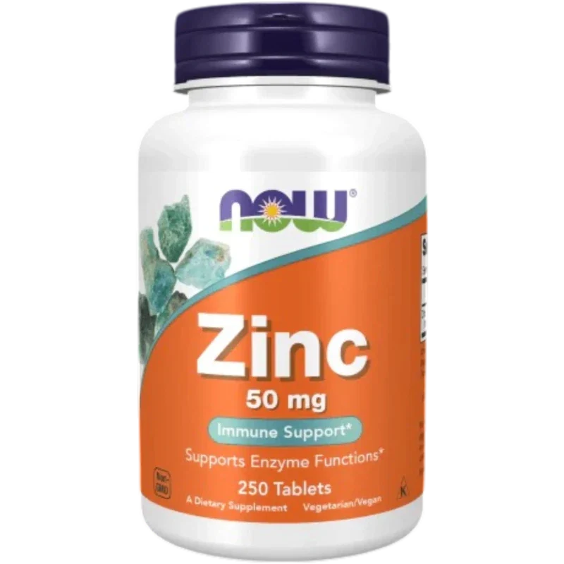NOW Mineral Now Foods, Gluconato de Zinc 50 mg (250 tabletas)