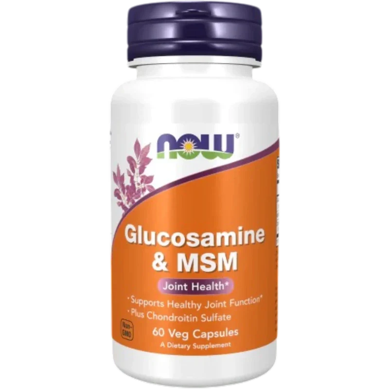 NOW Suplemento Articular Now Foods, Glucosamina y MSM 1,100 mg/500 mg (60 cápsulas)
