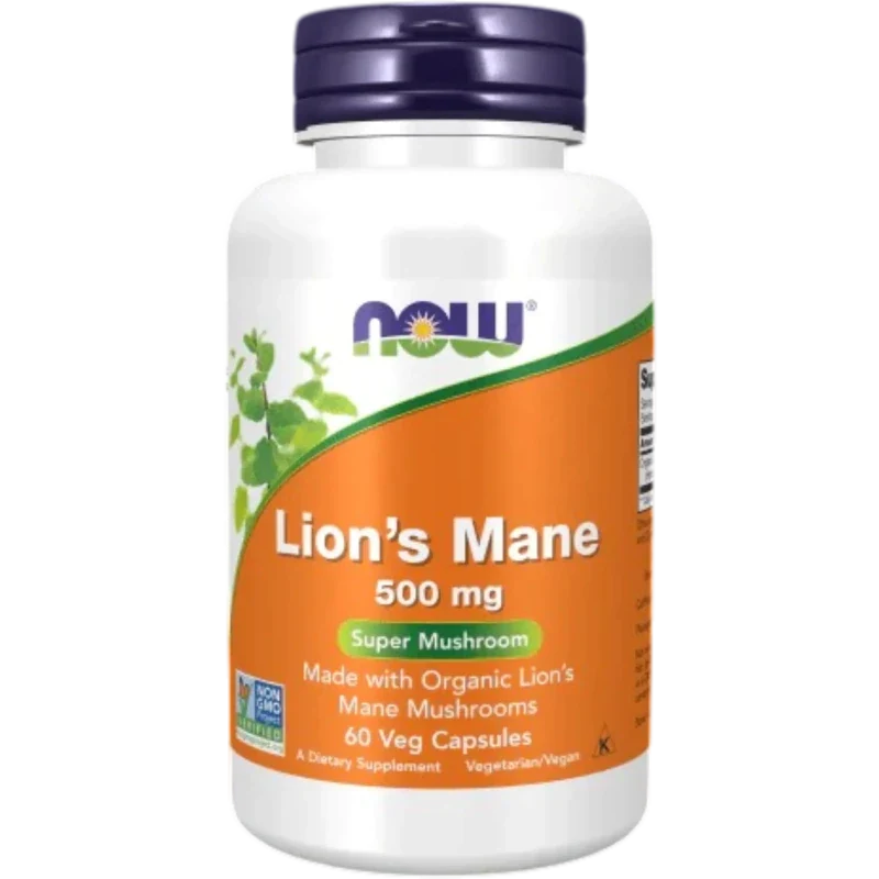 NOW Herbal Now Foods, Hongo Melena de León 500 mg (60 cápsulas)