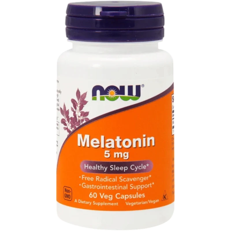 NOW Herbal Now Foods, Melatonina 5 mg (60 cápsulas)