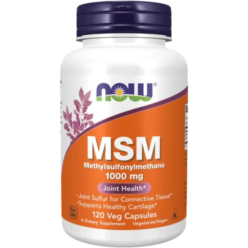 NOW Vitamina Now Foods, MSM 1,000 mg (120 cápsulas)