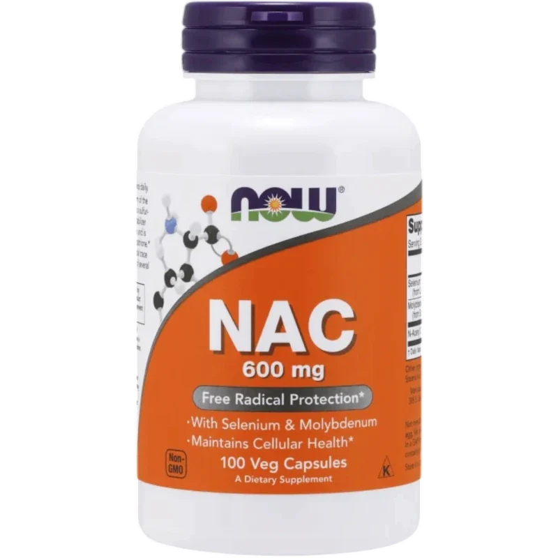NOW Antioxidante Now Foods, NAC 600 mg (100 cápsulas)