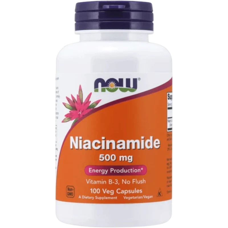 NOW Vitamina Now Foods, Niacinamida B-3 500 mg (100 cápsulas)