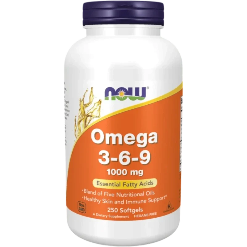 NOW Omega Now Foods, Omega 3-6-9 1,000 mg (250 softgel)