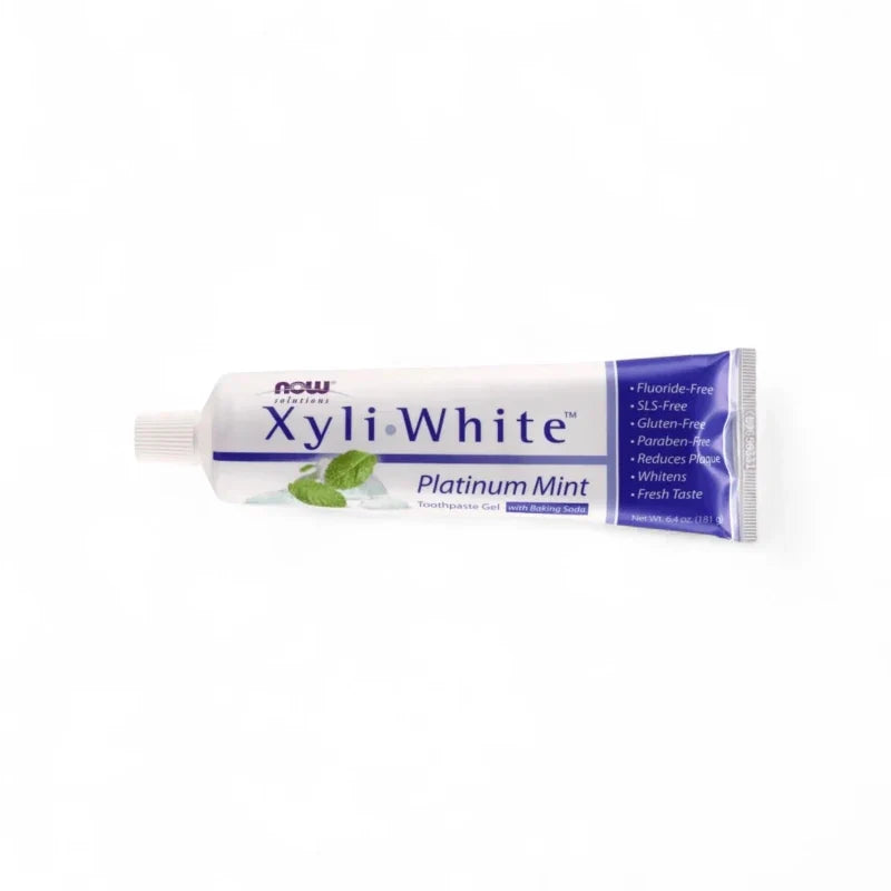 NOW Cuidado Personal Now Foods, Pasta Dental Xyliwhite Platinum Mint con Bicarbonato de Sodio (6 oz/181 g)